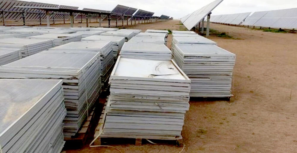 Abandoned solar panels Abandoned solar panels