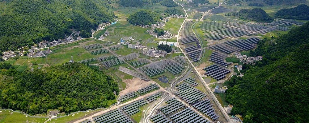 Mountain solar power station Mountain solar power station