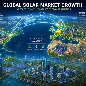 Surto de módulos solares BC na Europa e América em 2026: pedidos de terreno, liderança tecnológic...